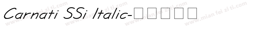Carnati SSi Italic字体转换